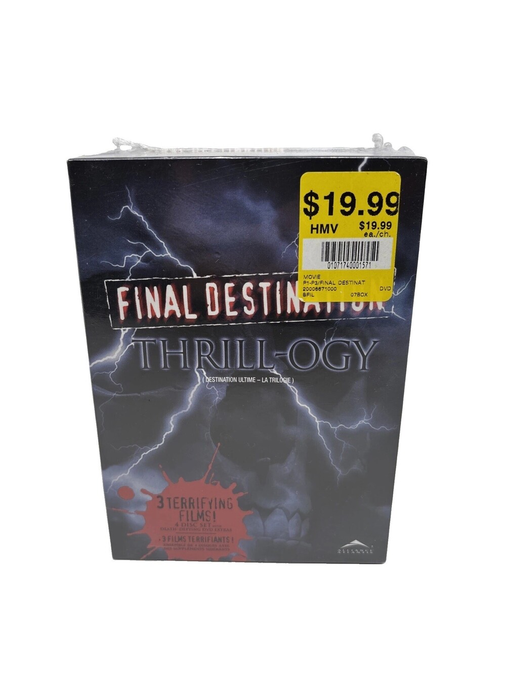 Final Destination Thrill-ogy Trilogy 1-3 DVD Horror Thriller Brand New Sealed